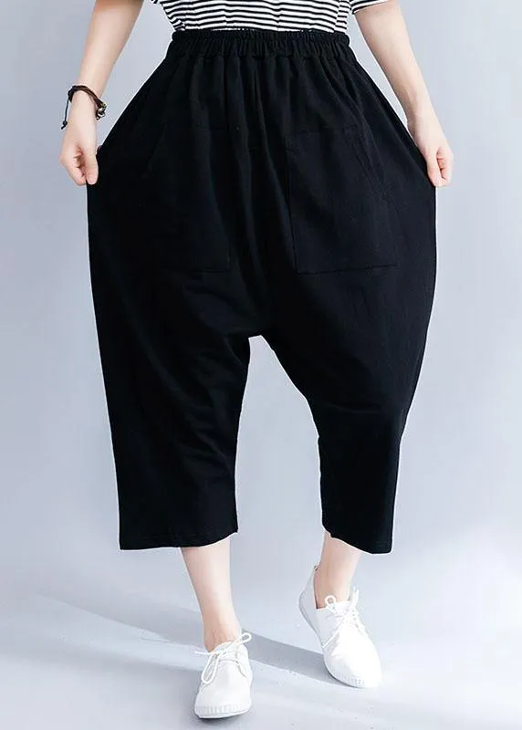 2019 summer new cotton blended loose pants wild casual wide leg pants