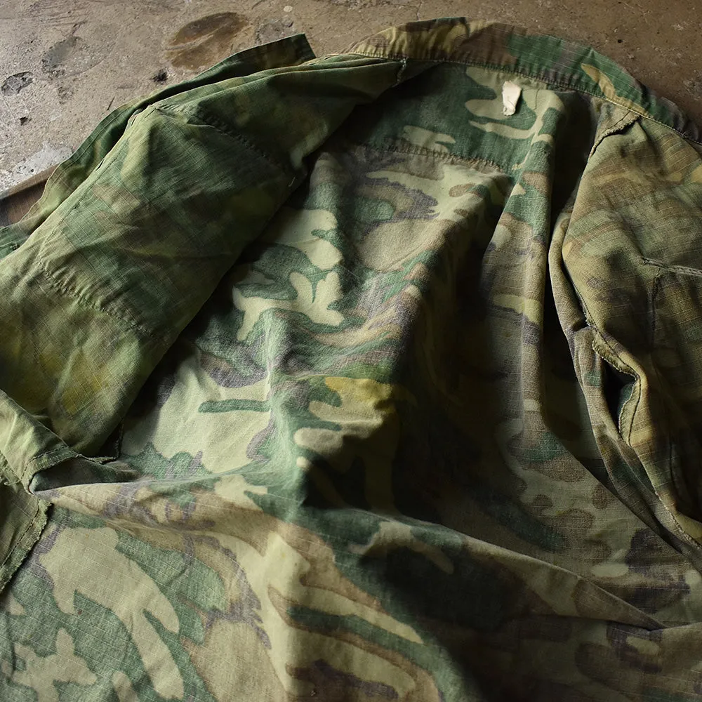 ’69 U.S.ARMY ERDL ミックスリーフ！ ジャングルファティーグ ジャケット 230401H