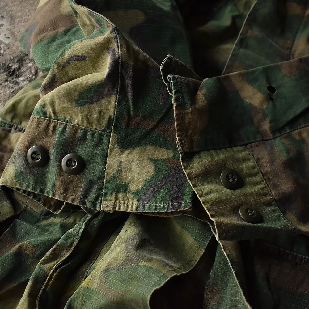 ’69 U.S.ARMY ERDL ミックスリーフ！ ジャングルファティーグ ジャケット 230401H