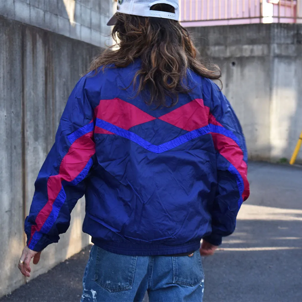 80’s NIKE ロゴ刺繡 裏地付き ナイロンジャケット 231204