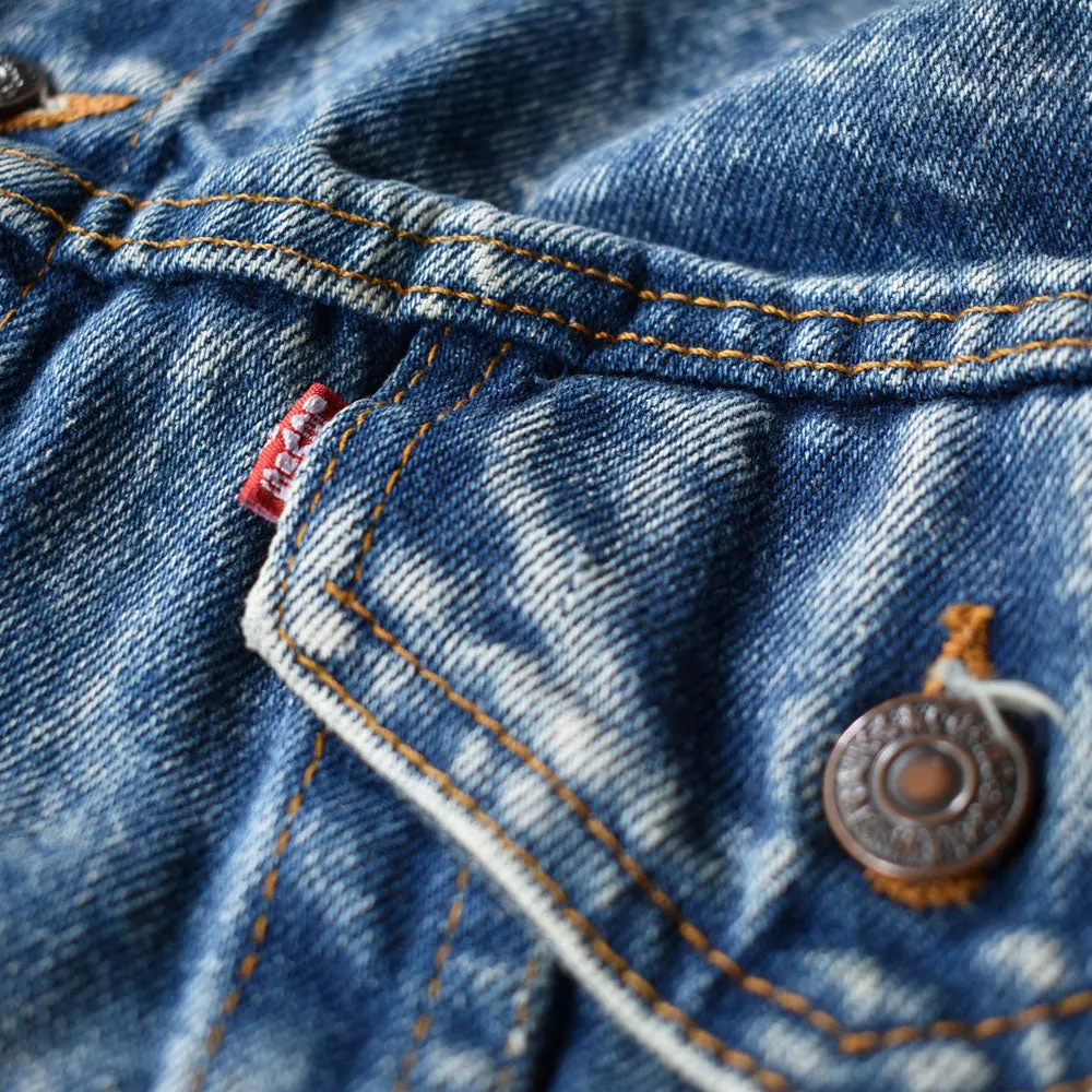 90's　Levi's/リーバイス 71507-0219 ケミカルウォッシュ デニムジャケット　USA製　230303