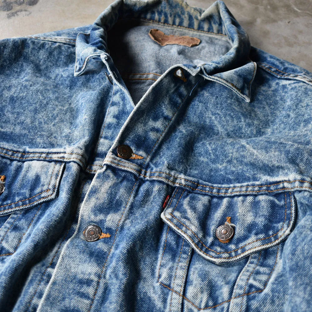 90's　Levi's/リーバイス 71507-0219 ケミカルウォッシュ デニムジャケット　USA製　230303