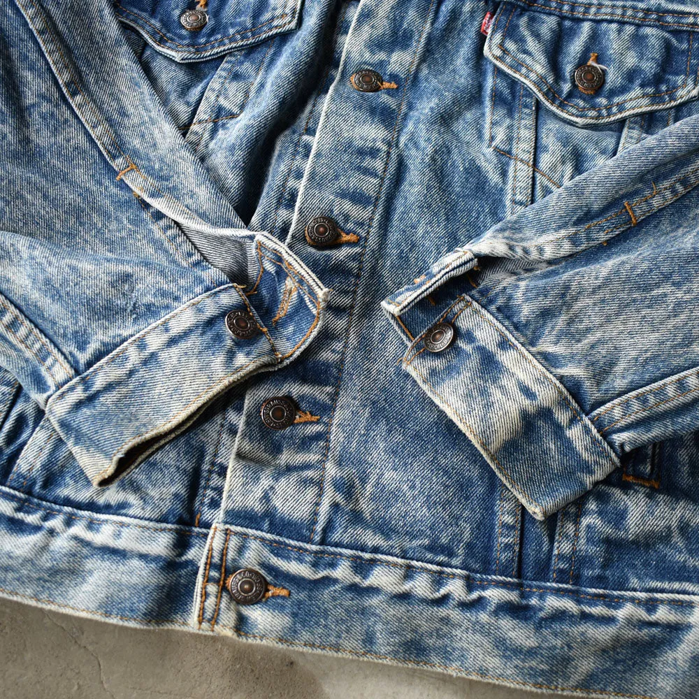 90's　Levi's/リーバイス 71507-0219 ケミカルウォッシュ デニムジャケット　USA製　230303