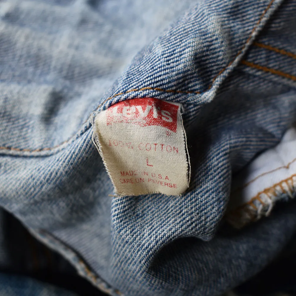 90's　Levi's/リーバイス 71507-0219 ケミカルウォッシュ デニムジャケット　USA製　230303