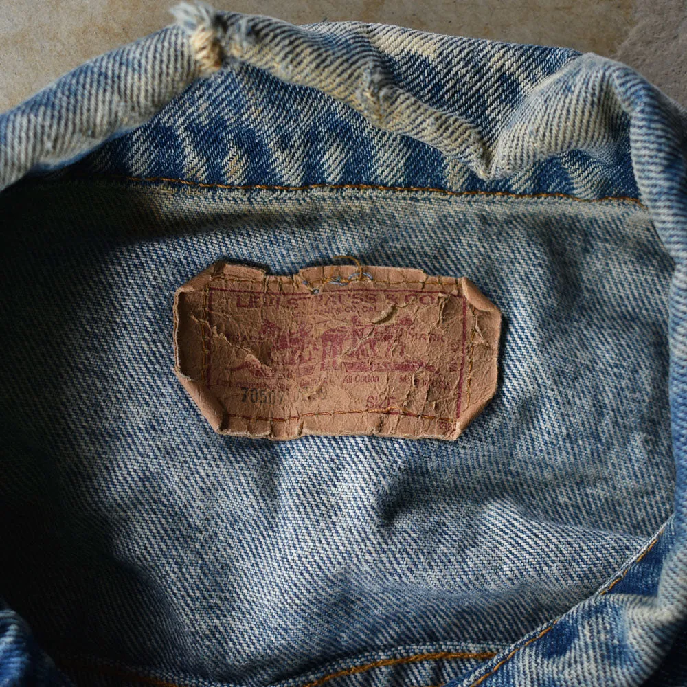 90's　Levi's/リーバイス 71507-0219 ケミカルウォッシュ デニムジャケット　USA製　230303
