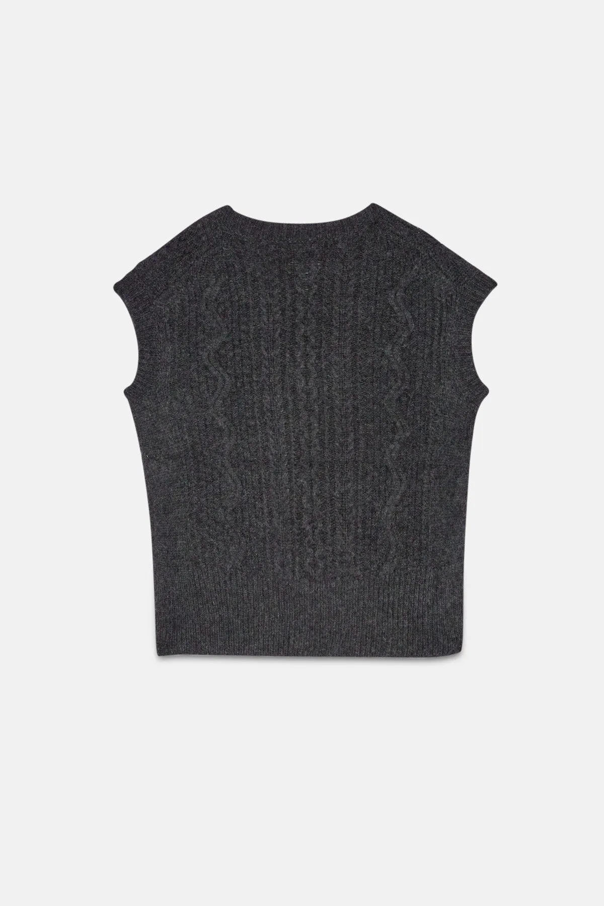 Alpaca-blend vest