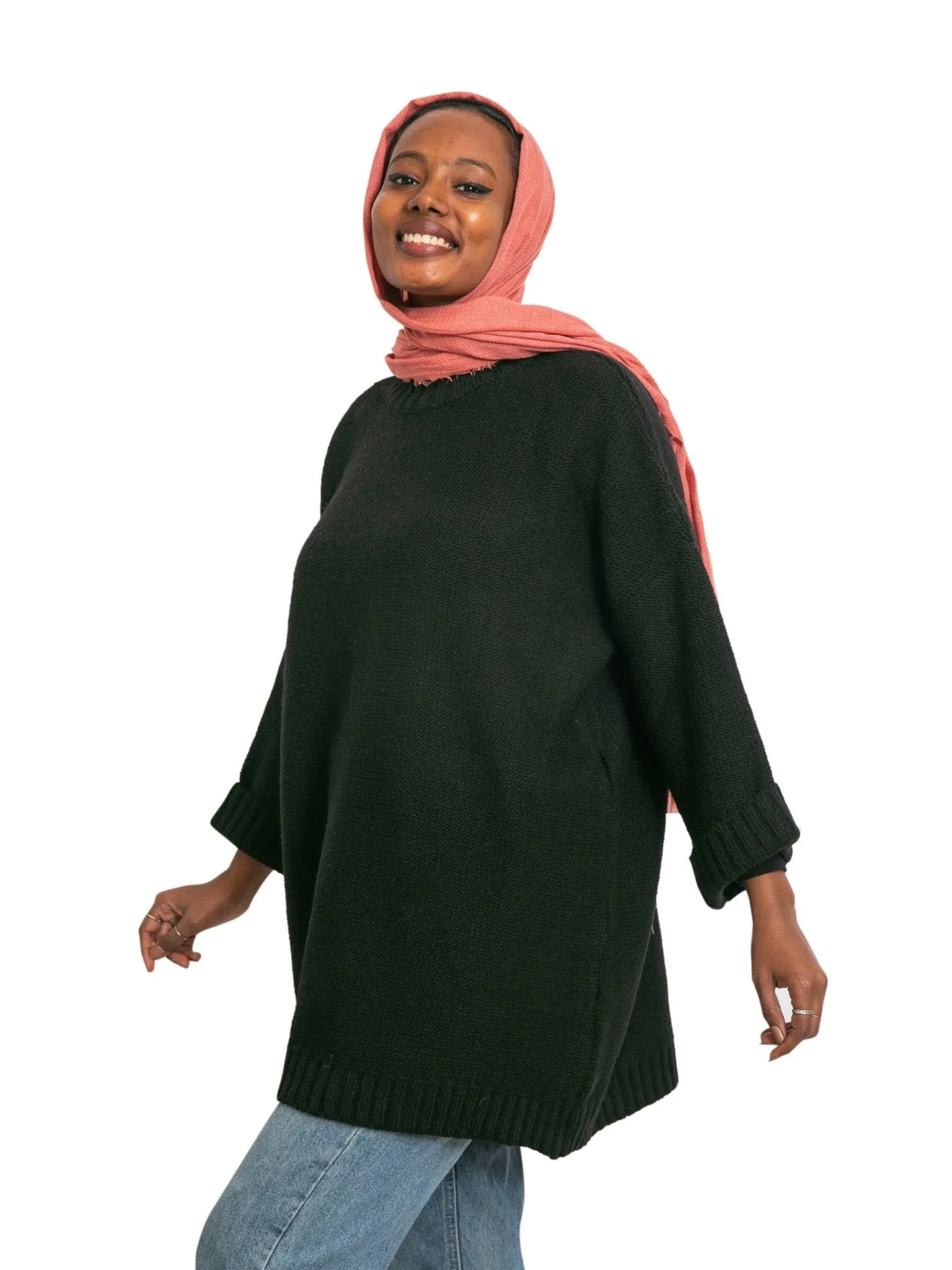 Black Over Size Pullover