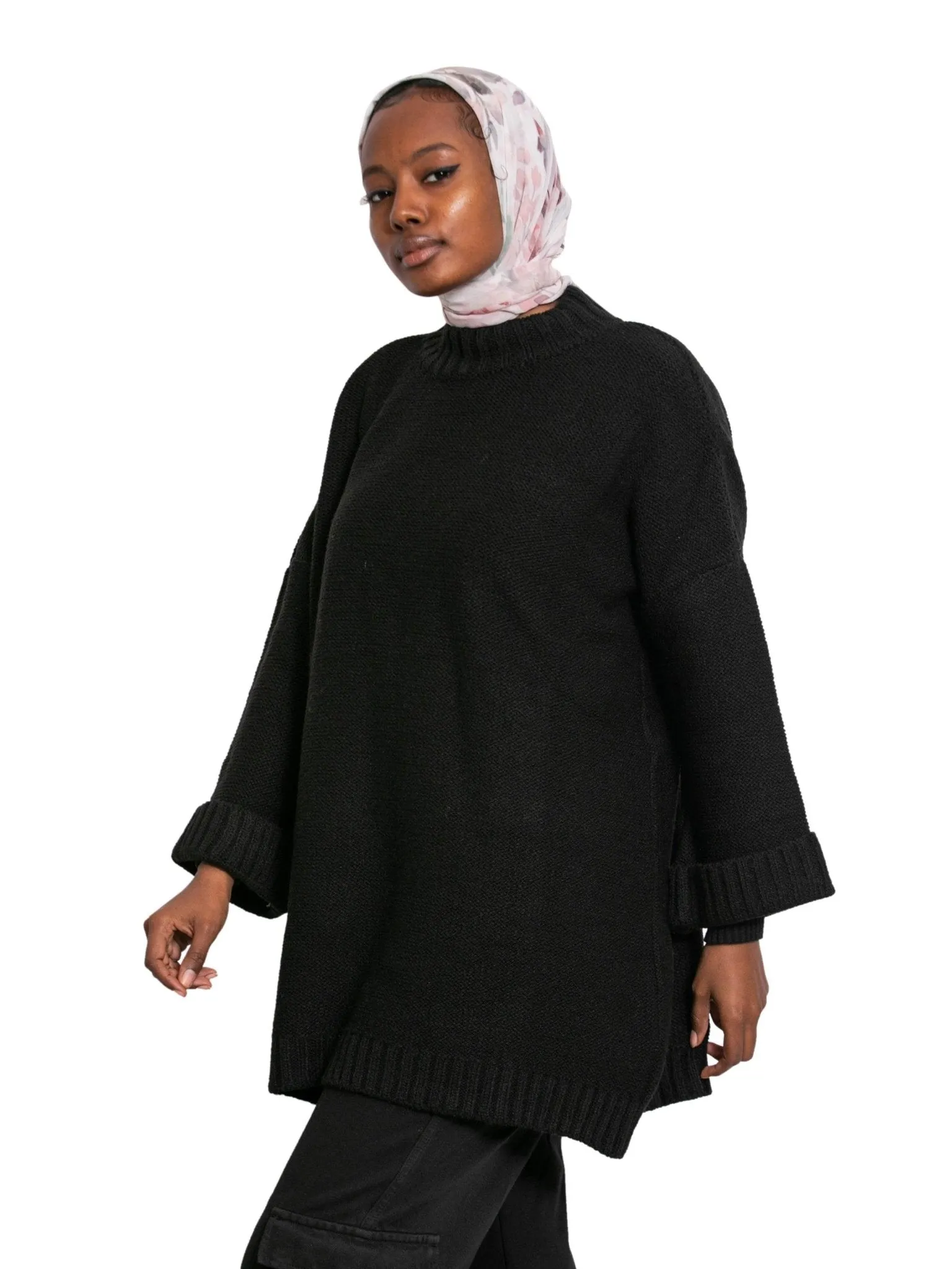 Black Over Size Pullover
