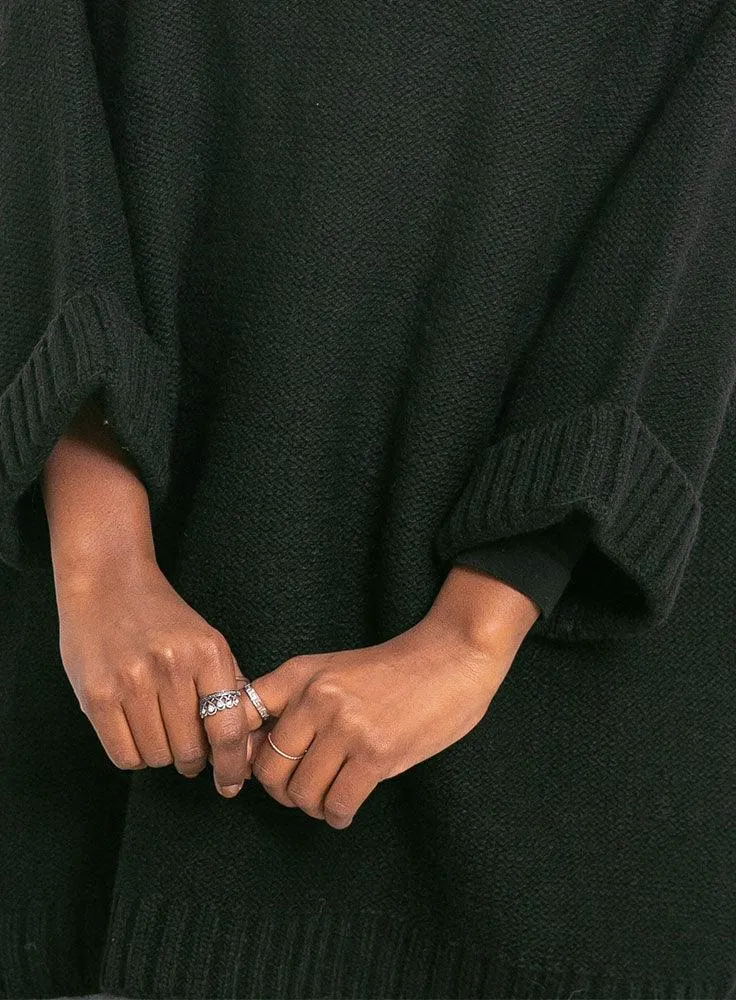 Black Over Size Pullover