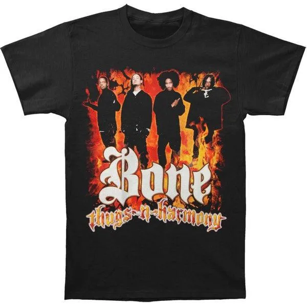 Bone Thugs-n-Harmony Classic Flames T-Shirt Black