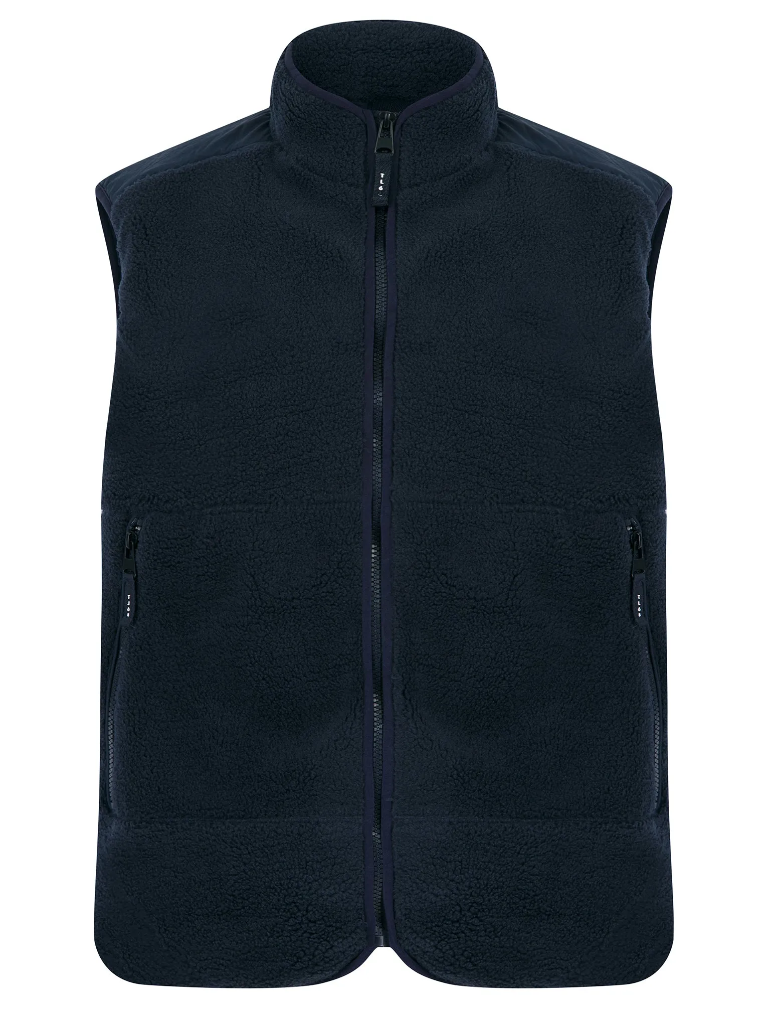 Calixto Teddy Borg Fleece Gilet Body Warmer in Sky Captain Navy - Tokyo Laundry