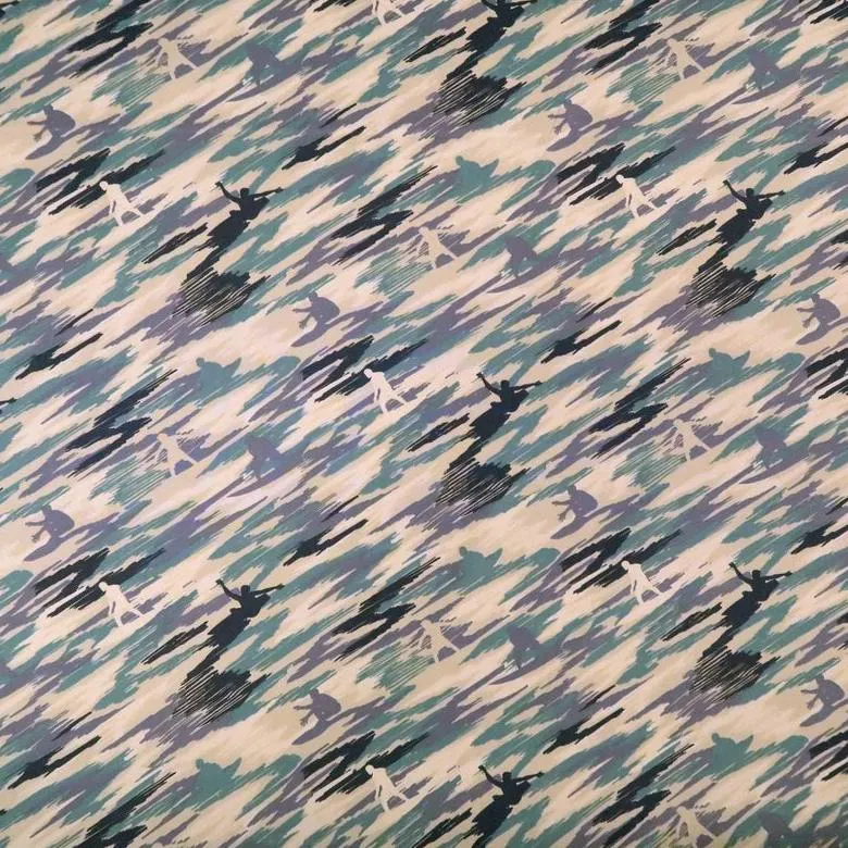 Camouflage Surfer Fabric | Blue