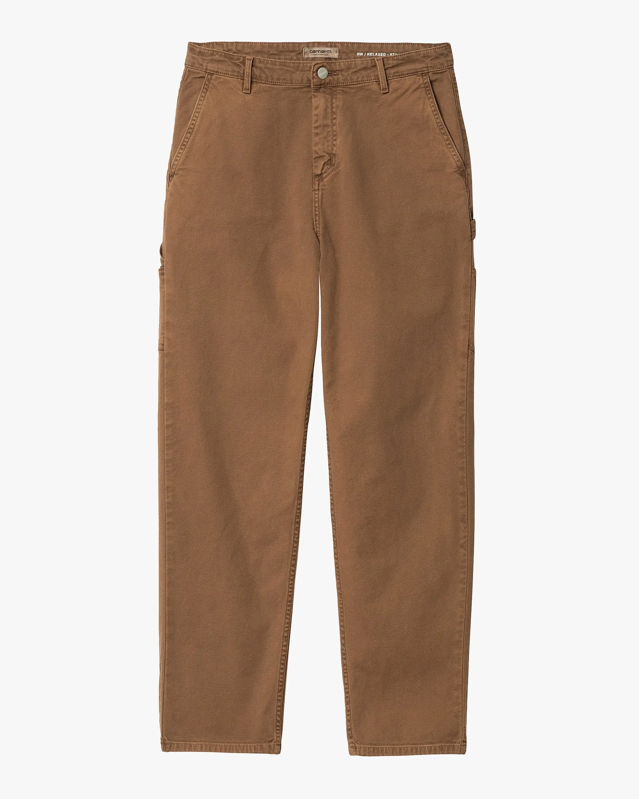 Carhartt WIP Womens Pierce Pant Straight Fit Canvas Trousers - Tamarind Faded