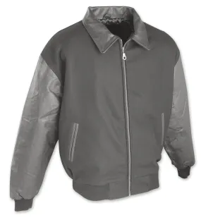 Casual Wool & Leather Jacket #5531