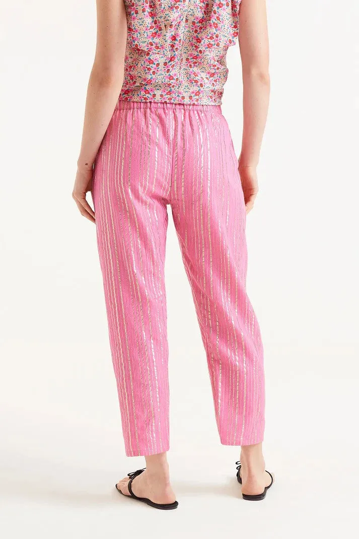 Compania Fantastica Pink Lurex Long Trousers