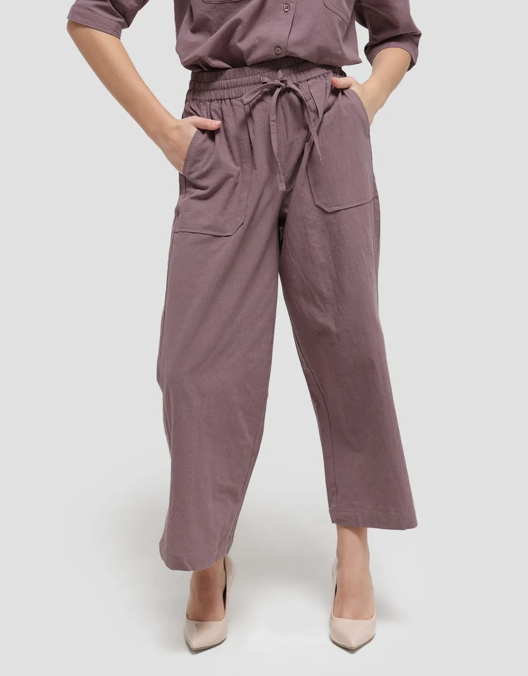 Connexion Linen Crossfire Celana Panjang Wanita