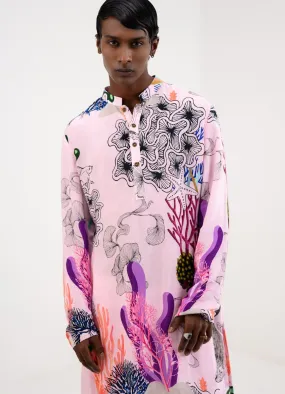 Coral Roseate Kurta