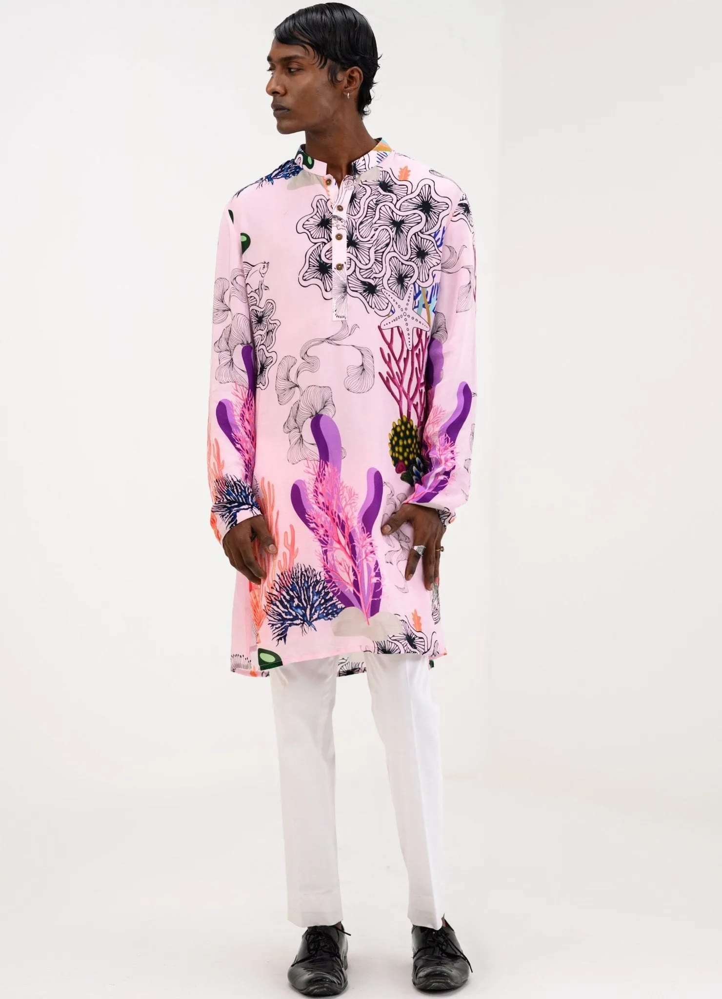 Coral Roseate Kurta