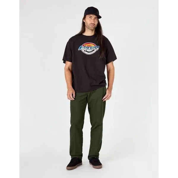 Dickies Skateboarding Pants Flex Slim Fit Straight Leg Olive Green