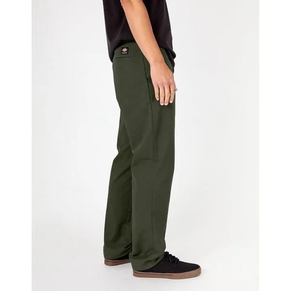 Dickies Skateboarding Pants Flex Slim Fit Straight Leg Olive Green