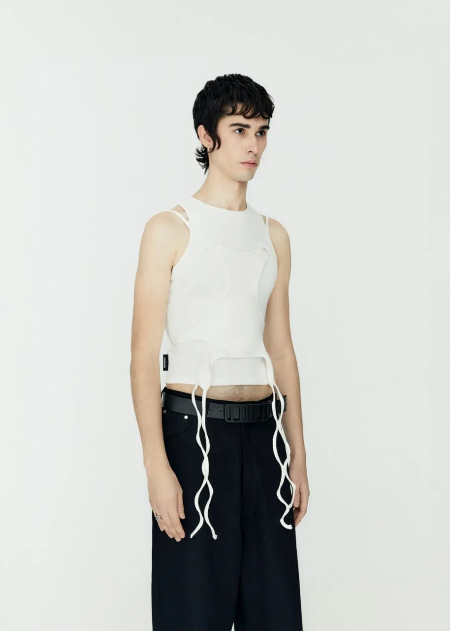 Double Tank Top White