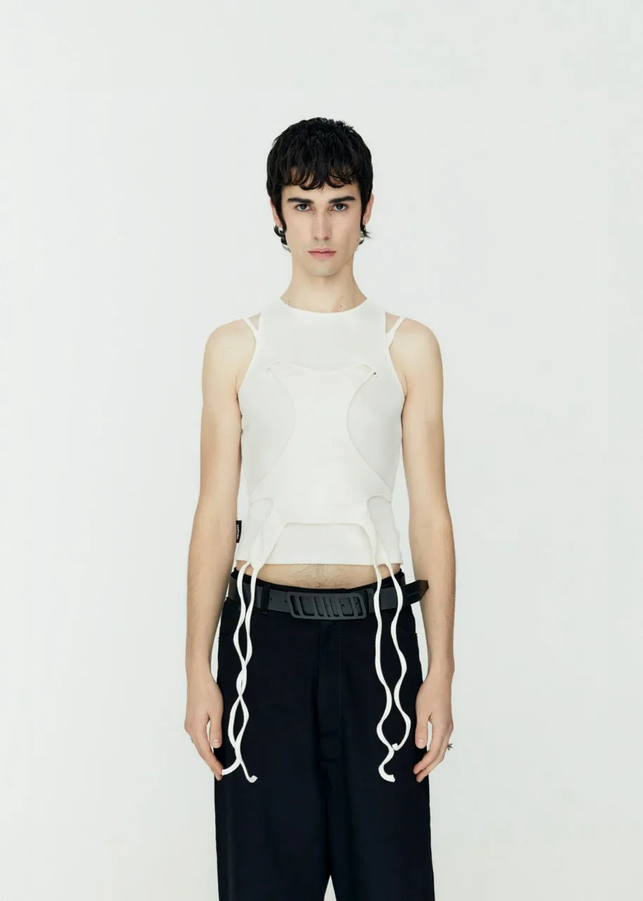 Double Tank Top White