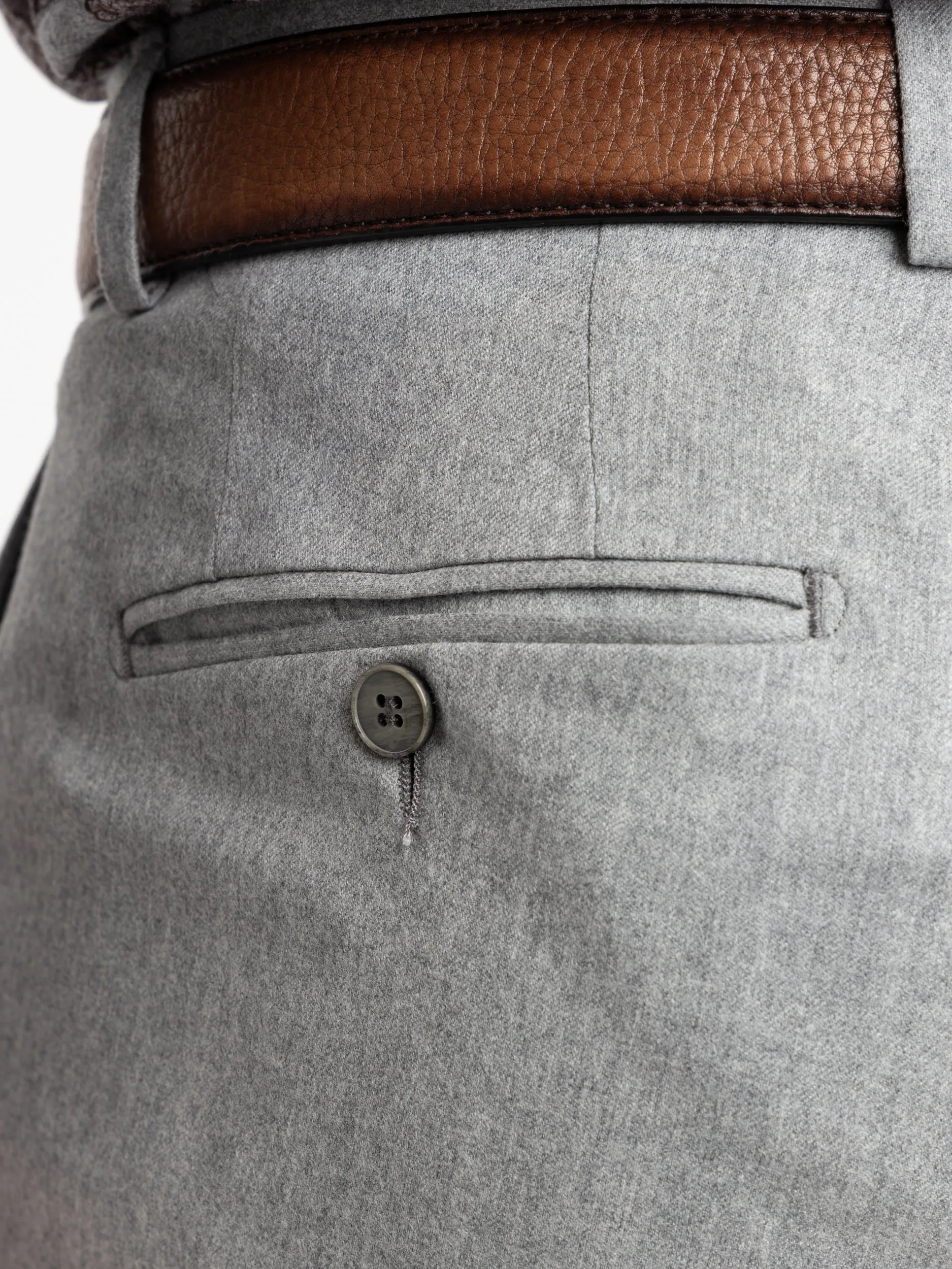 Grey Wool Dress Pants