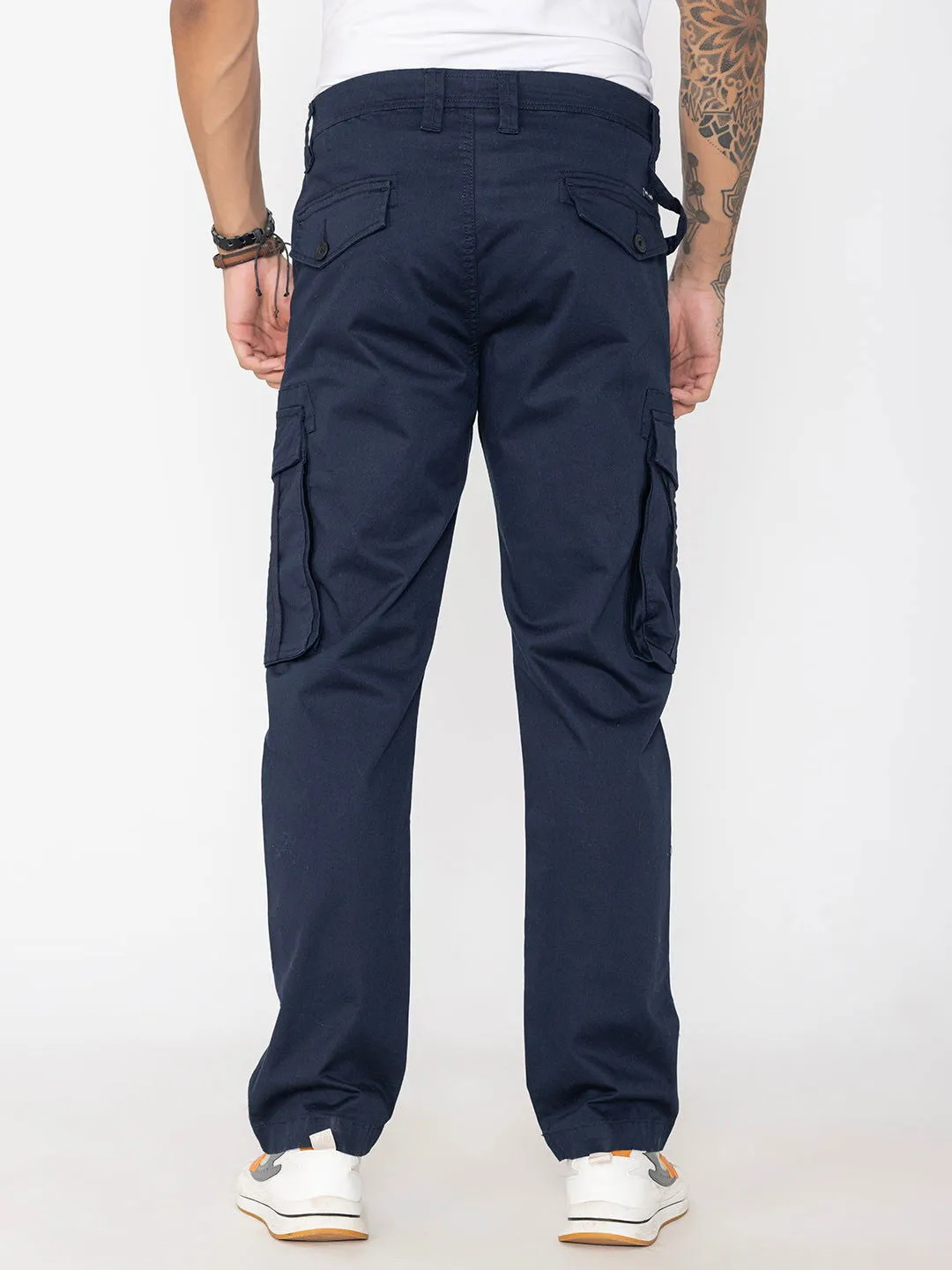 HEAVY DUTY NAVY CARGO six pockets