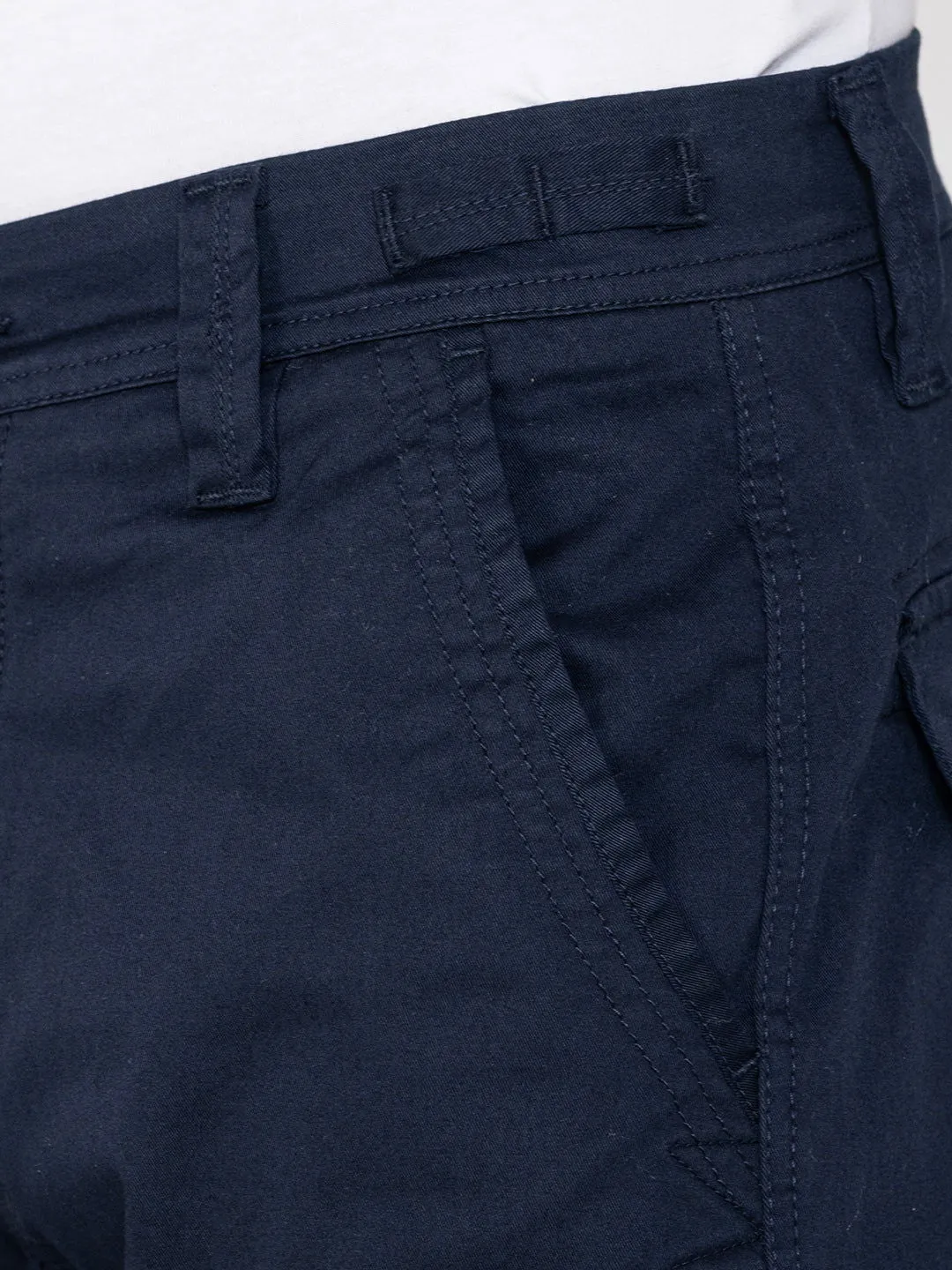 HEAVY DUTY NAVY CARGO six pockets