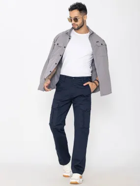 HEAVY DUTY NAVY CARGO six pockets