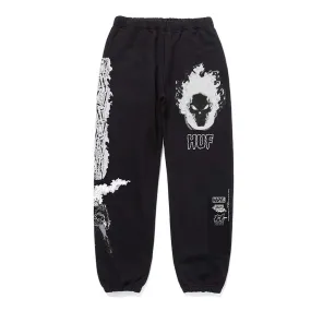 Huf x Marvel Ghost Rider Fleece Pant - Black
