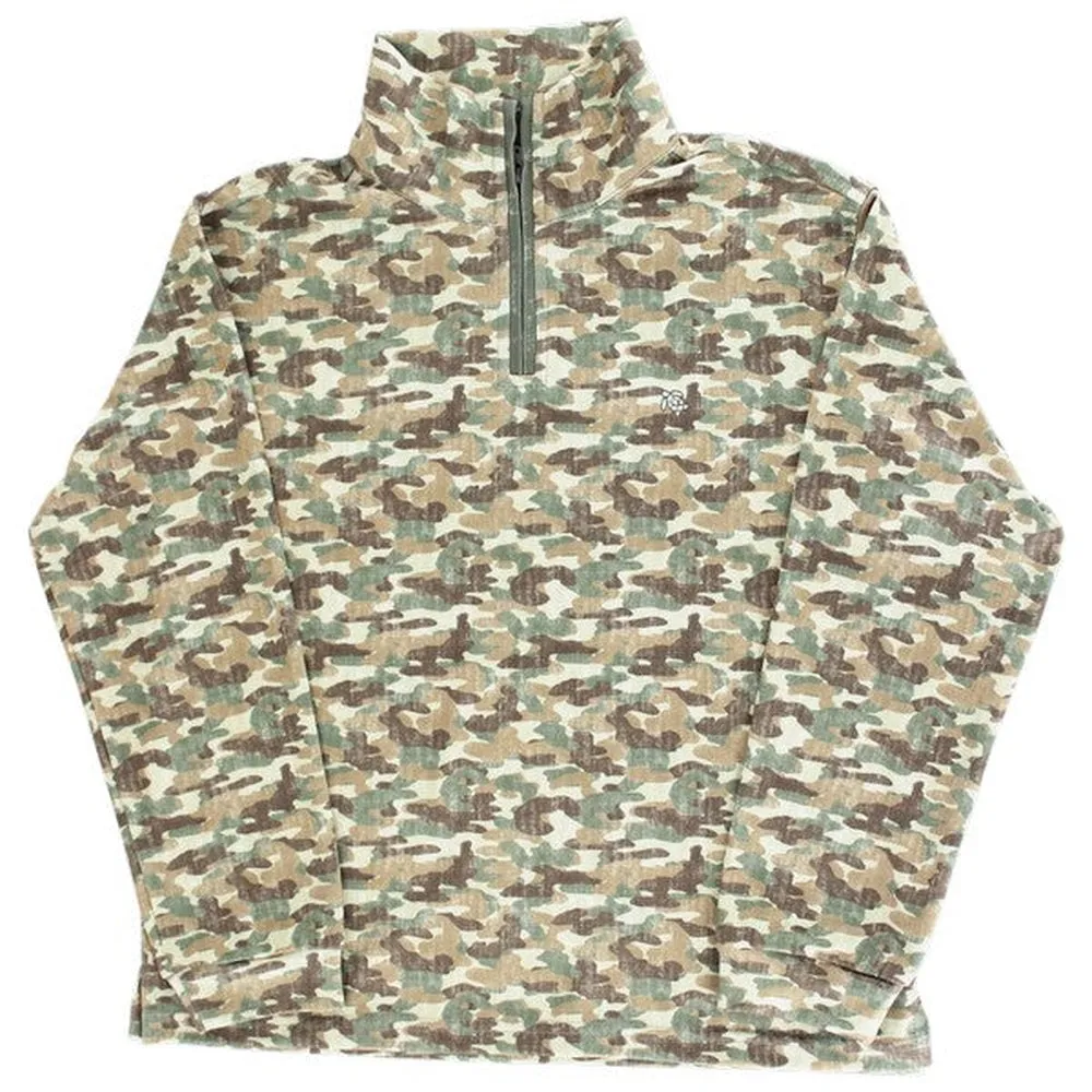 J Bailey Camo Half Zip Performance Pullover