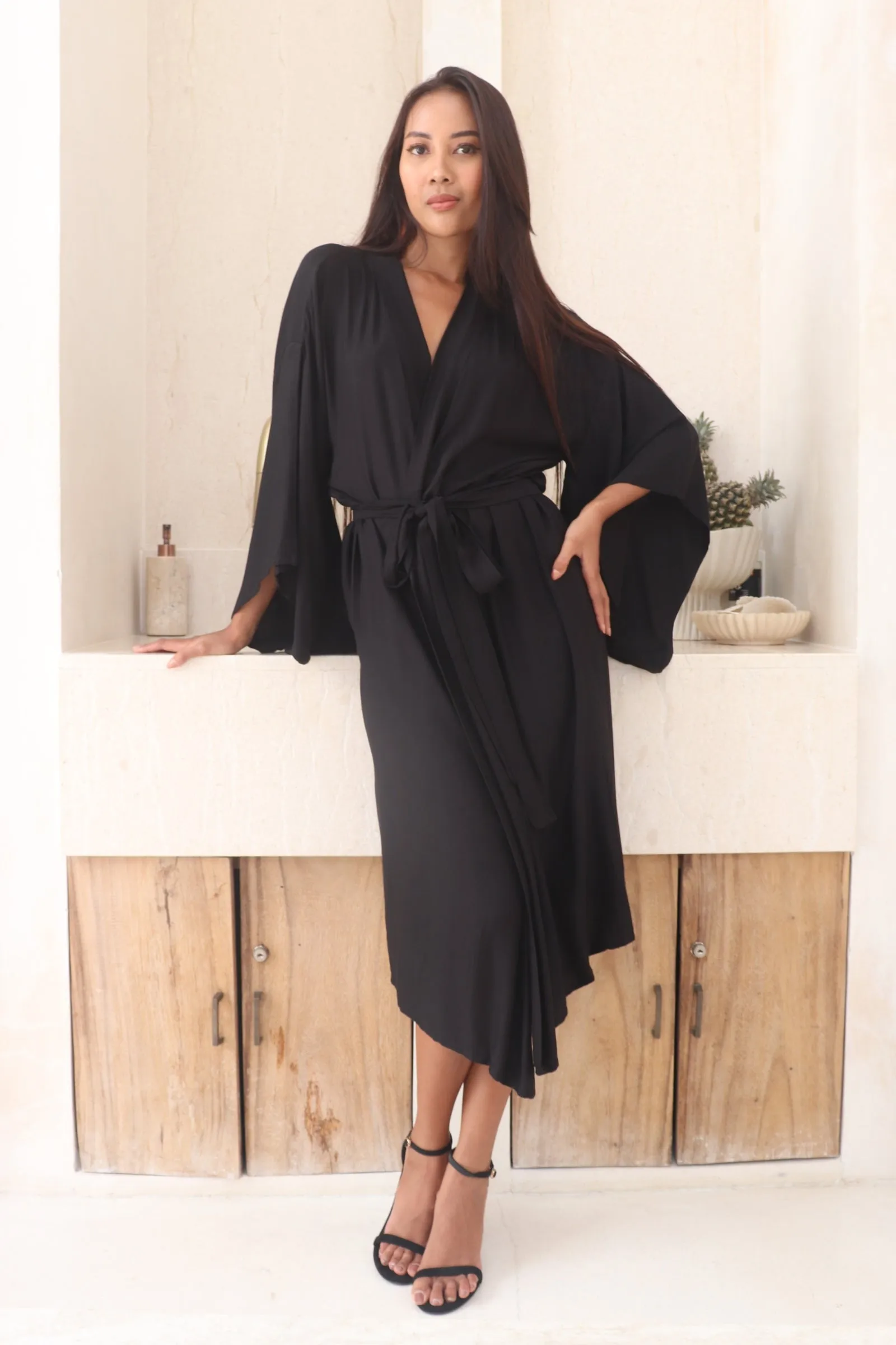 Jap Kimono Midi - Black