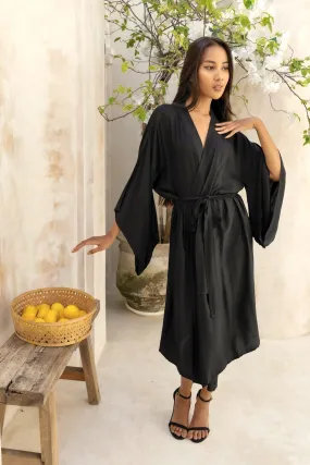 Jap Kimono Midi - Black