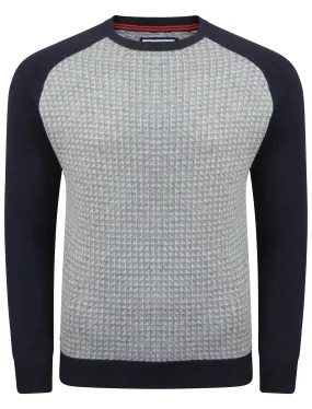Le Shark Jepson navy blue lambswool jumper