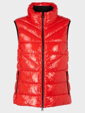Marc Cain Sports Quilted Gilet With Thinsulate In Campari VS 37.01 W36 Col 278
