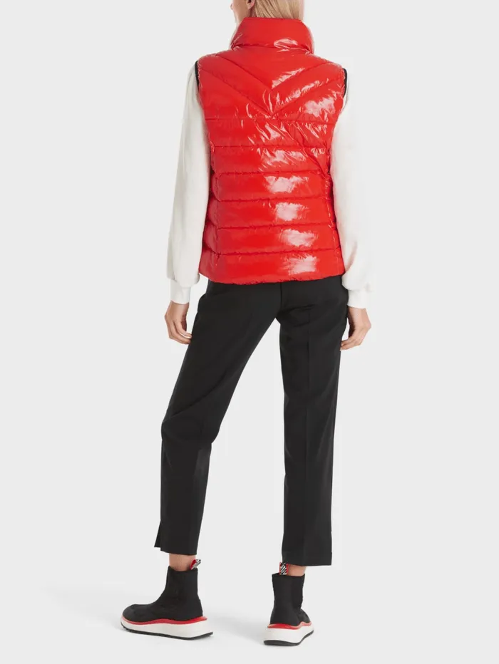 Marc Cain Sports Quilted Gilet With Thinsulate In Campari VS 37.01 W36 Col 278