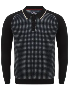 Men's Le Shark  Navy Long Sleeved Polo Shirt