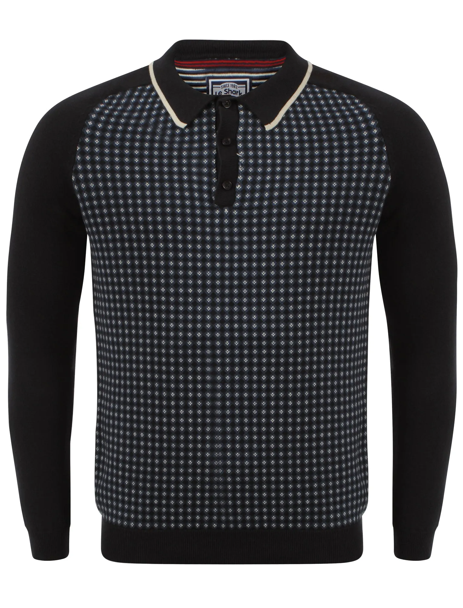 Men's Le Shark  Navy Long Sleeved Polo Shirt