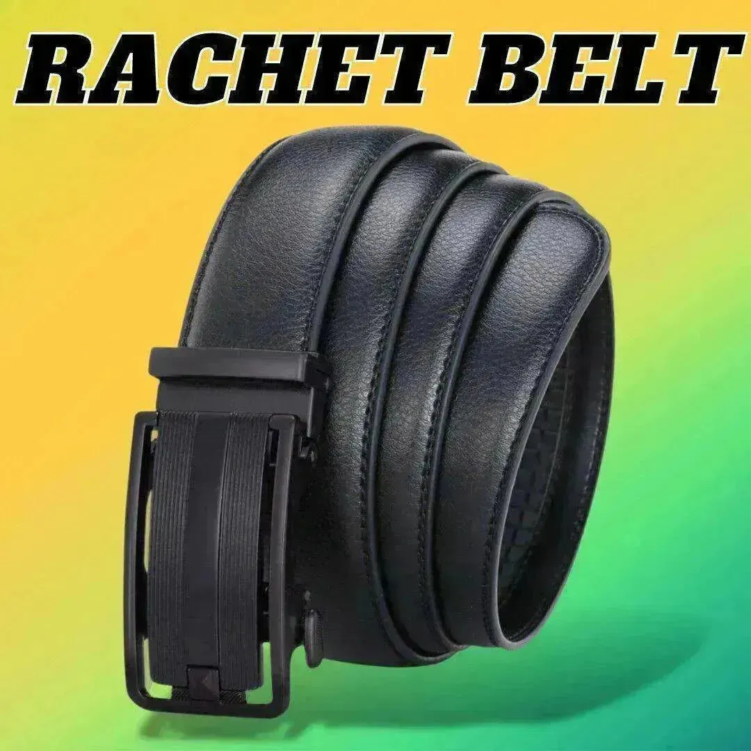 Men's Ratchet Belt Leather Mens Belt With Slide Buckle Ratchet Belts For Men USA