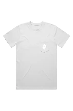 Men's White Classic Pocket Tee