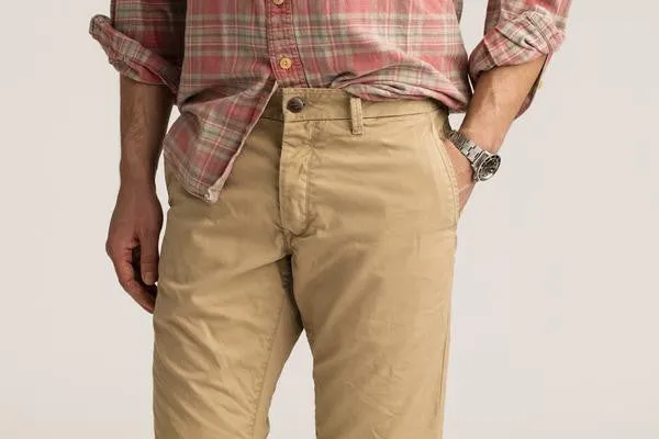 NEW MENS GROWN & SEWN USA Pants Jeans GHURKA LEGEND 34 X 34 Straight Leg Chinos