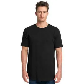 Next Level Curved Hem Long Tee Black
