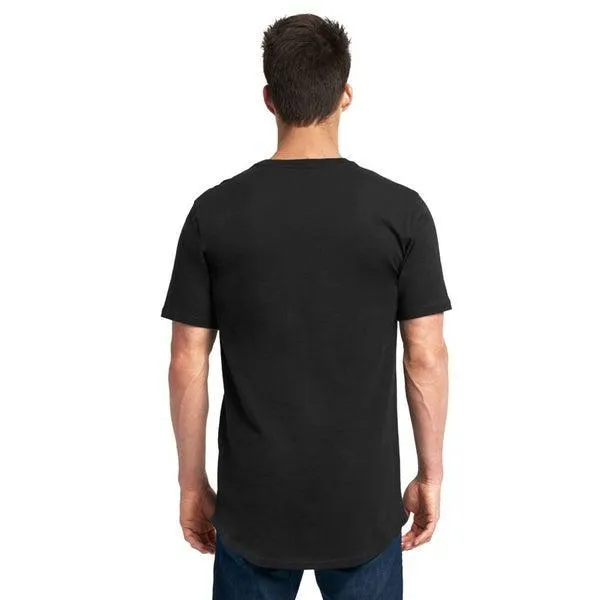 Next Level Curved Hem Long Tee Black