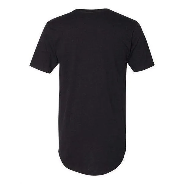 Next Level Curved Hem Long Tee Black