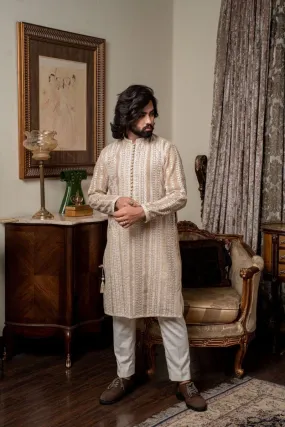 Nilofer Shahid - King Akbar - Cotton Net Embroidered - 2 Piece