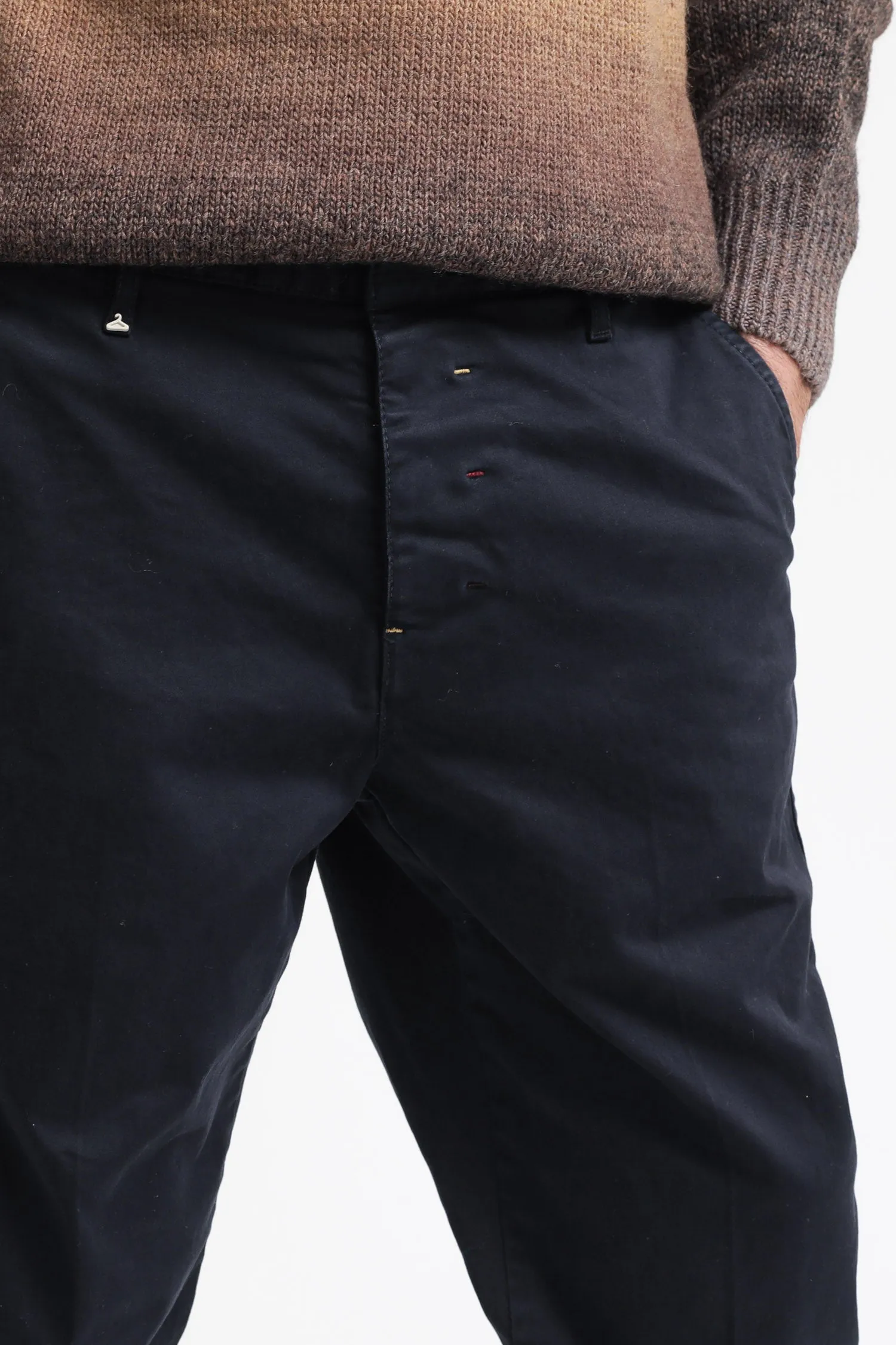 Pantalone Chinos Raso - Blu