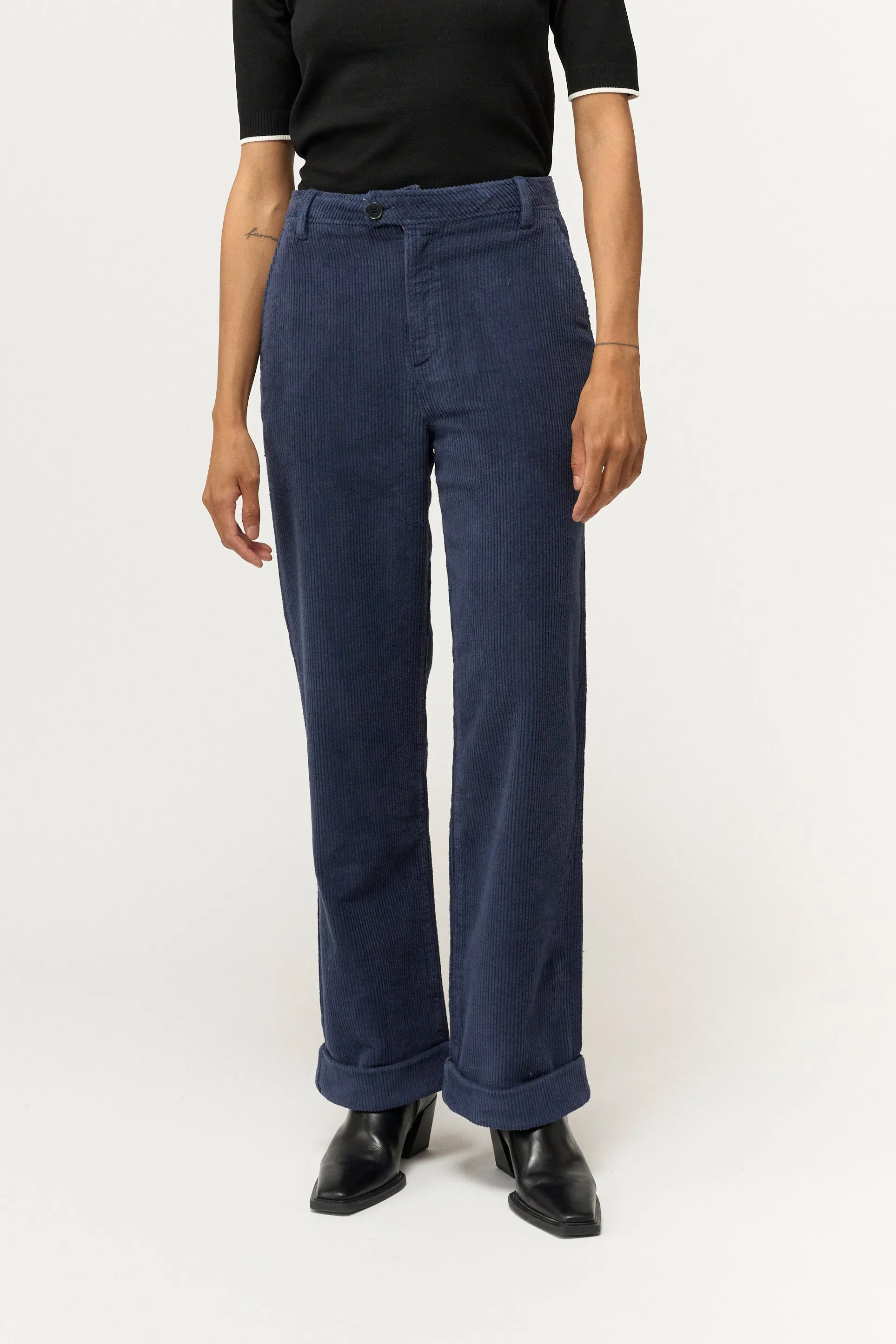 PD-Birkin Weekend Pant Stunning Corduroy - Deep Navy Blue
