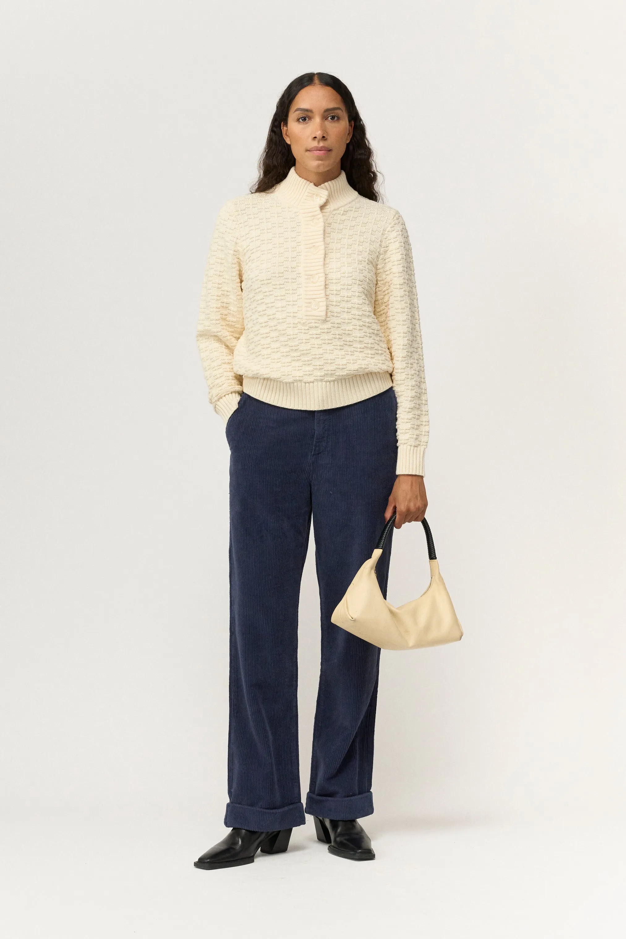 PD-Birkin Weekend Pant Stunning Corduroy - Deep Navy Blue