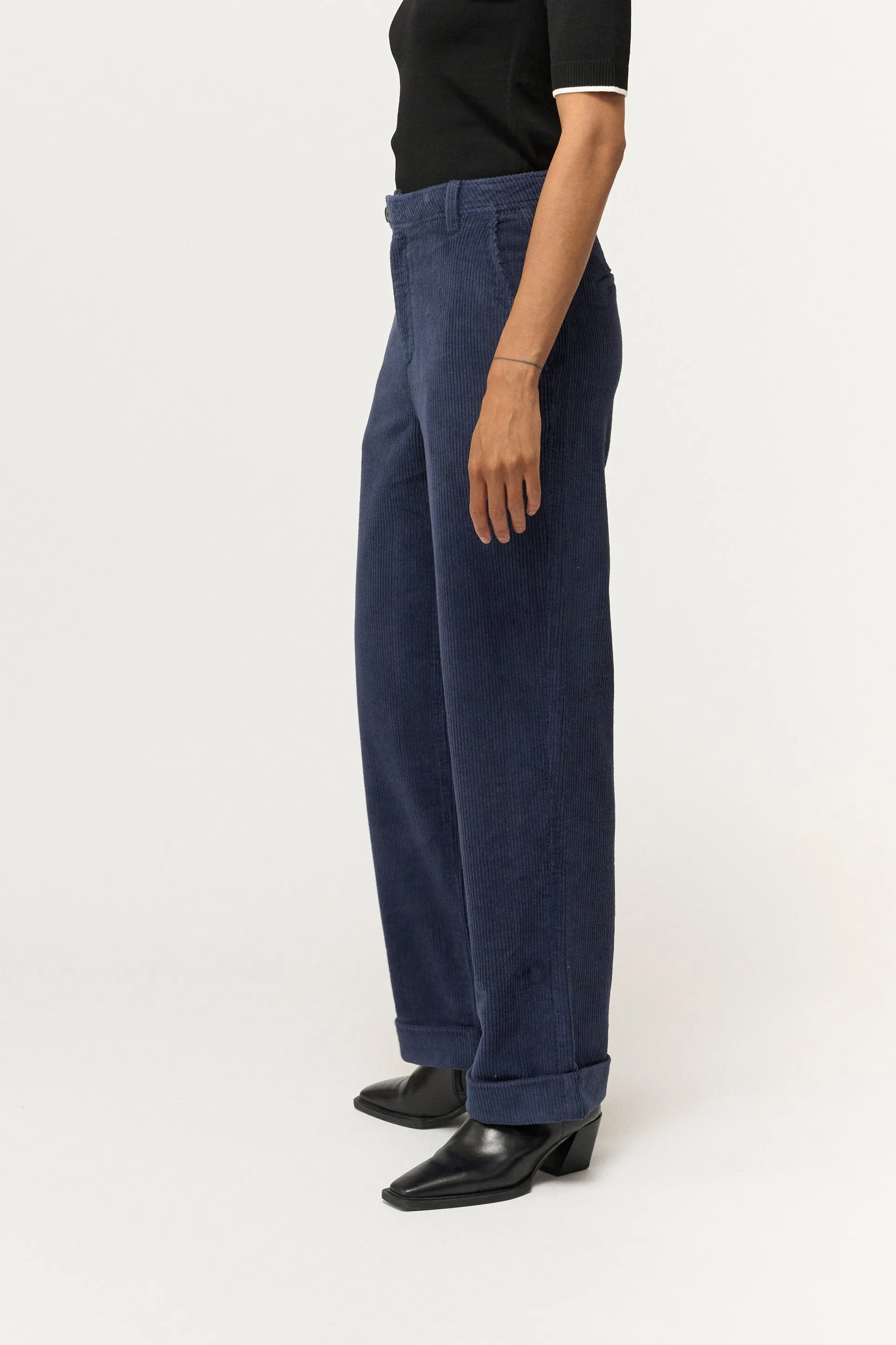 PD-Birkin Weekend Pant Stunning Corduroy - Deep Navy Blue